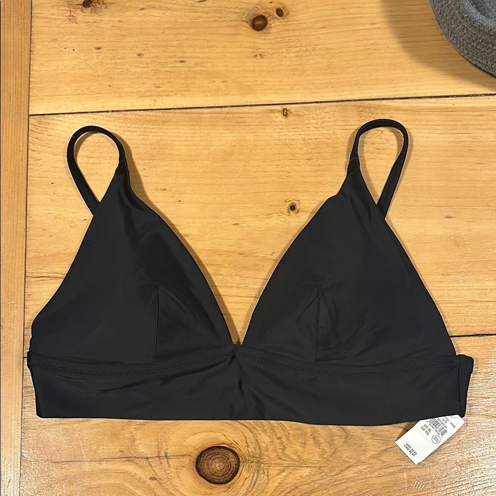 Black Triangle Bikini Top